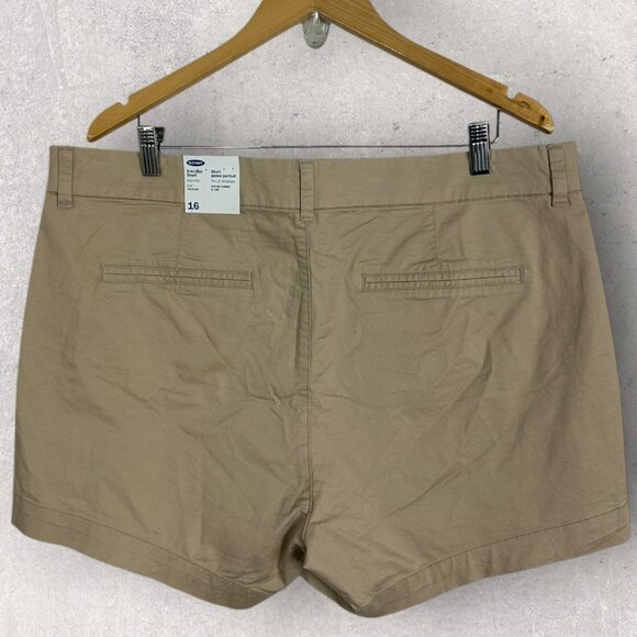 NWT Old Navy Everyday Short Womens Size 16 Taupe Tan Beige Relaxed Fit NEW Plus - Picture 8 of 15